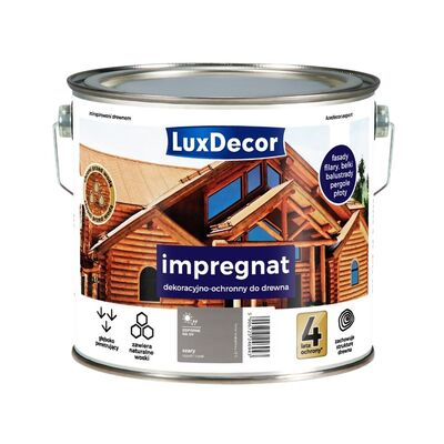 Impregnat dekoracyjno-ochronny szary 2,7 l Luxdecor