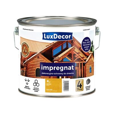 Impregnat dekoracyjno-ochronny jasny dąb 2,7 l Luxdecor