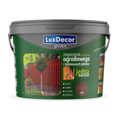 Impregnat do drewna ogrodowego garden teak 9 l Luxdecor