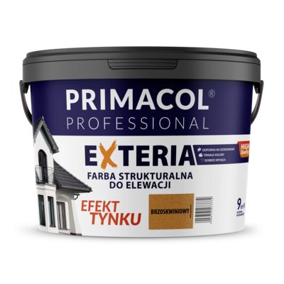 Elewacyjna farba strukturalna Exteria brzoskwiniowy 9 l