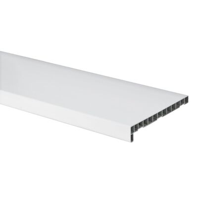 Parapet wewnętrzny PVC 25 x 126 cm biały Plasti King