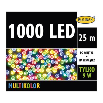 Lampki choinkowe LED 1000 mulikolor Bulinex