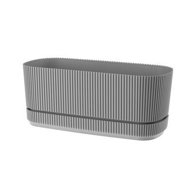 Doniczka PERA owalna 29 cm x 13 cm 09342 szary