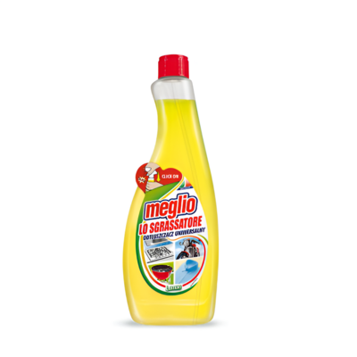 Odtłuszczacz uniwersalny Meglio Lemon 750 ml zapas