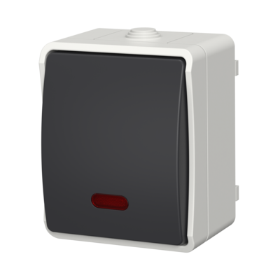 Łącznik zwierny dzwonek Aqua Pro IP55 szary
