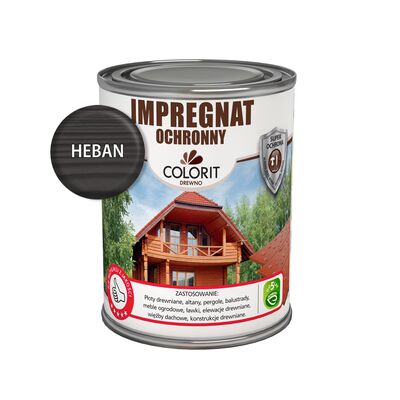 Impregnat ochronny heban 0,75 l Colorit Drewno