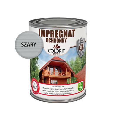 Impregnat ochronny szary 0,75 l Colorit Drewno