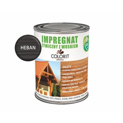 Impregnat żywiczny z woskiem Heban  0,75 l Colorit Drewno