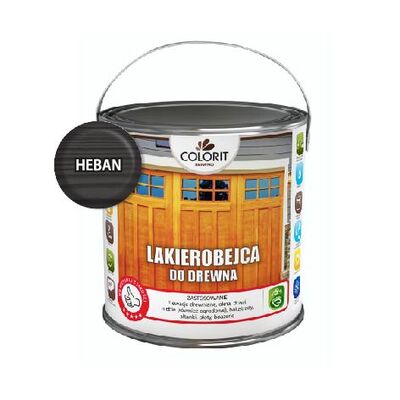 Lakierobejca do drewna Heban 2,5 l Colorit Drewno