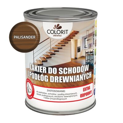 Lakier do schodów i podłóg drewnianych Palisander 0,75 l Colorit Drewno