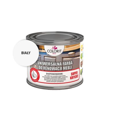 Farba do renowacji mebli biały połysk 0,375 l Colorit