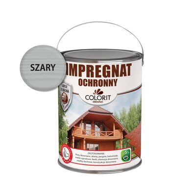 Impregnat ochronny szary 4,5 l Colorit Drewno