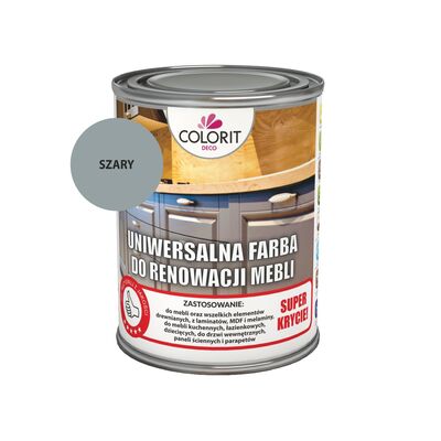 Farba do renowacji mebli szary 0,375 l Colorit