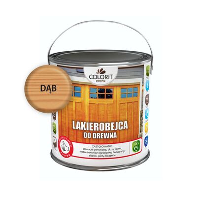 Lakierobejca do drewna Dąb 2,5 l Colorit Drewno