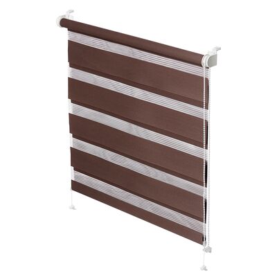 Roleta mini Zebra 725 brąz 73,5 x 215 cm