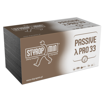 Płyta standardowa PASSIVE PRO 33 gr.200 gładka 500 x 1000 STYROPMIN