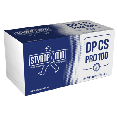 Płyta standardowa DP CS PRO 100 gr.020 gładka 500 x 1000 STYROPMIN
