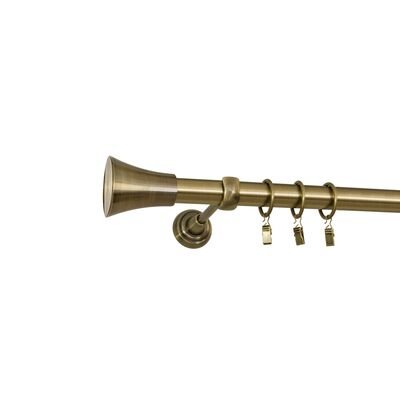Karnisz Tazza I 160 cm mosiądz antyczny 25 mm Bojanek