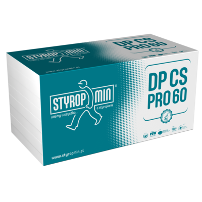 Płyta standardowa DP CS PRO 60 gr.080 gładka 500 x 1000 STYROPMIN
