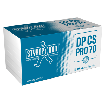 Płyta standardowa DP CS PRO 70 gr.050 gładka 500 x 1000 STYROPMIN
