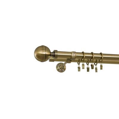 Karnisz Kallisto II 160 cm mosiądz antyczny 25 / 19 mm Bojanek