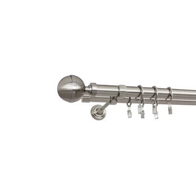 Karnisz Kallisto II 160 cm efekt stali nierdzewnej 25 / 19 mm Bojanek