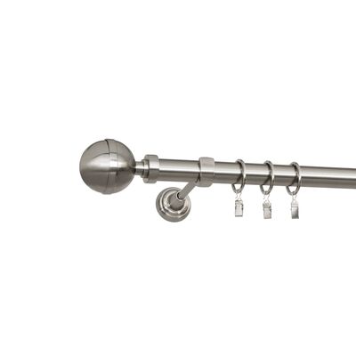 Karnisz Kallisto I 200 cm efekt stali nierdzewnej 25 mm Bojanek