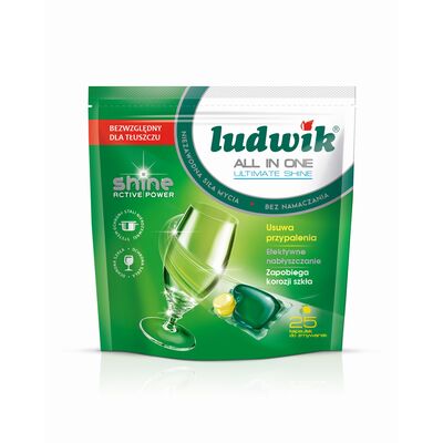 Kapsułki do zmywarek all in one 25 szt. 507,5 g LUDWIK