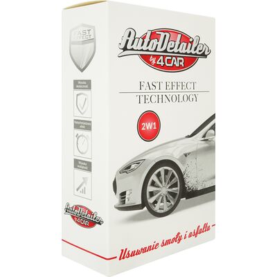 Usuwanie smoły i asfaltu 2w1 + waciki + gąbka 2x 250 ml AutoDetailer by 4CAR