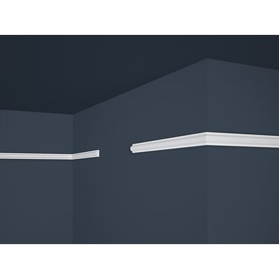 Listwa dekoracyjna E-27 2,3 x 200 cm biały 2 sztuki