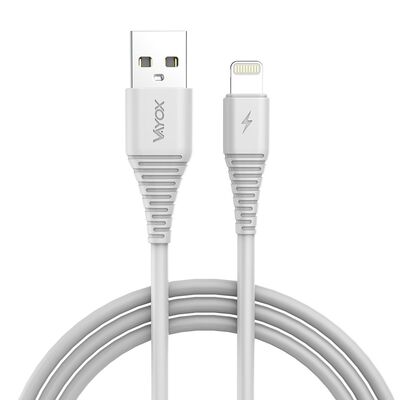 Kabel USB - Lightning 1 m biały VA0057 Vayox