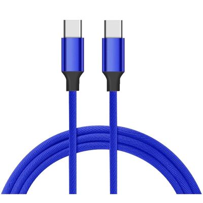 Kabel USB typ C - USB typ C niebieski 2A 1,5 m VA0037 Vayox
