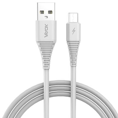 Kabel USB - micro USB 1 m biały VA0055 Vayox