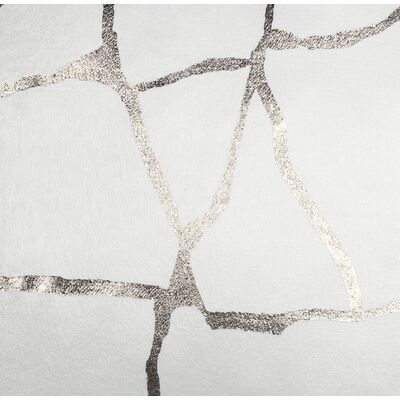 Obrus WUSTE 85 x 85cm ecru/srebrny