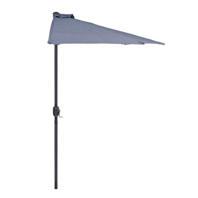 Półparasol cieniujący 270 x 135 cm szary