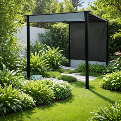 Pawilon ogrodowy 3,5 x 2,5 m z przesuwnymi ściankami grafit