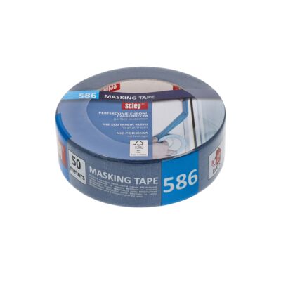 Scley taśma maskująca 38 mm x 50 m niebieska akryl 30 dni