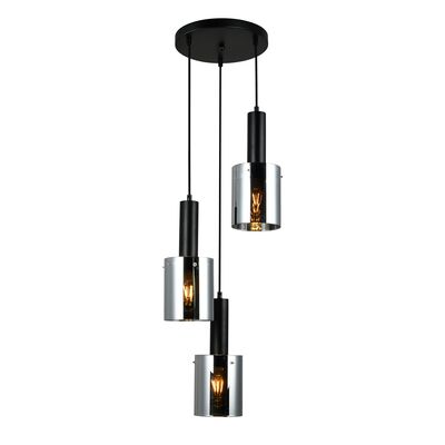 Lampa wisząca Sardo 3 x E27 czarny