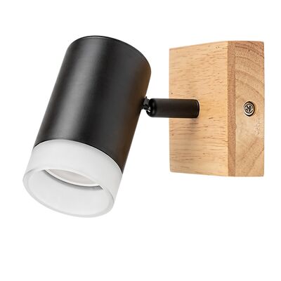 Kinkiet Toras GU10 1 x 5 W dąb/czarny