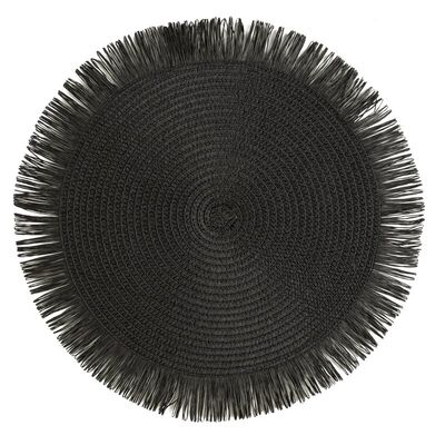 Podkładka dekoracyjna BOHO ⌀38 cm czarny