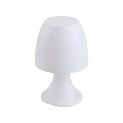 Lampka stołowa 8 LED 13 x 19 cm biała