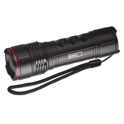 Latarka metalowa LED z zoomem 500 Im 4 x AAA