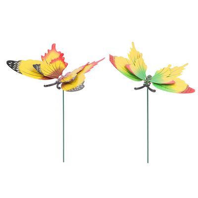 Dekoracja na piku motyl 16 cm mix wzorów
