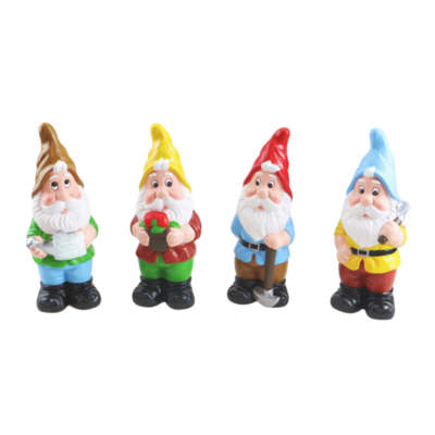 Figurka ogrodowa krasnal 10 x 30 cm mix kolorów