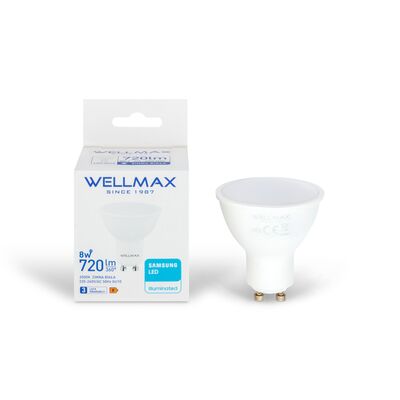 Żarówka LED GU10 8 W barwa zimna Wellmax
