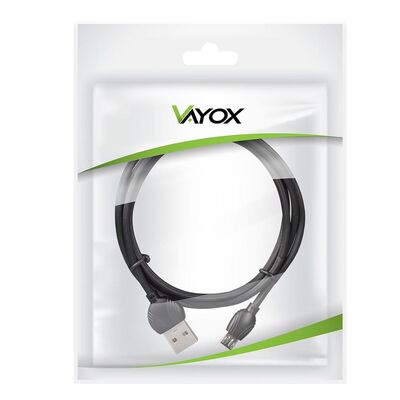 Kabel micro USB czarny 1 m VA0015 VAYOX