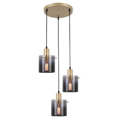 Lampa wisząca Donati 5223 E27 3 x 40 W złoty