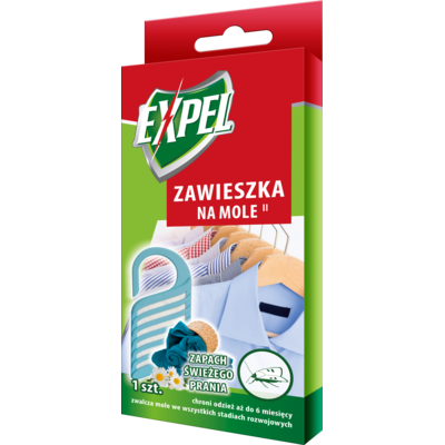 Zawieszka na mole o zapachu świeżego prania 1 szt. Expel