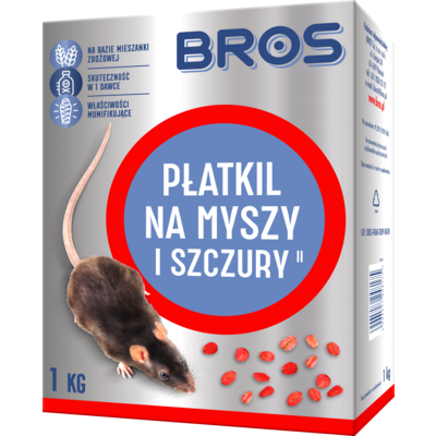 Płatkil na myszy i szczury 1kg Bros