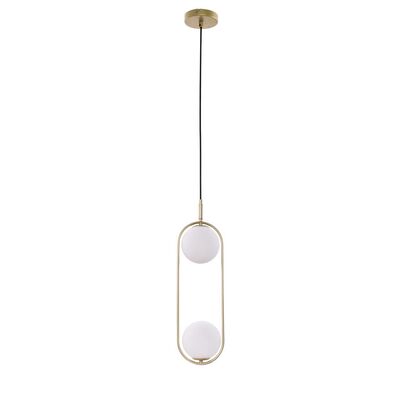 Lampa wisząca CORDEL 2 x 28 W G9 mosiądz